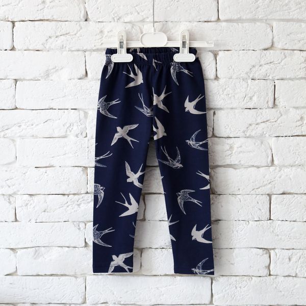 Pants for girls Flamingo, color: Dark blue, size: 98, sku 921-424