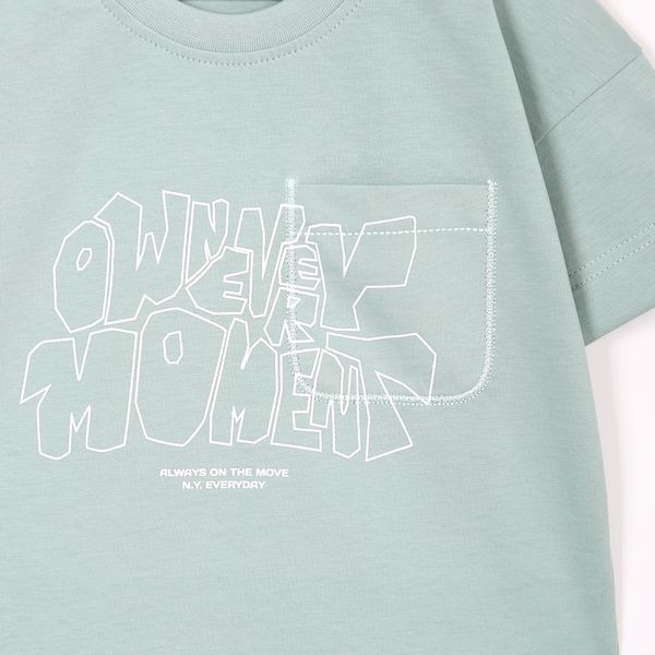 Children's T-shirt Flamingo, color: Mint, size: 116, sku 1047-114 1047-114