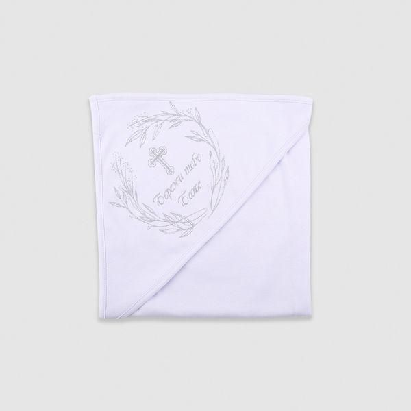 Towel diaper with a corner, color: White, size: 90 Х 85, sku 618-204