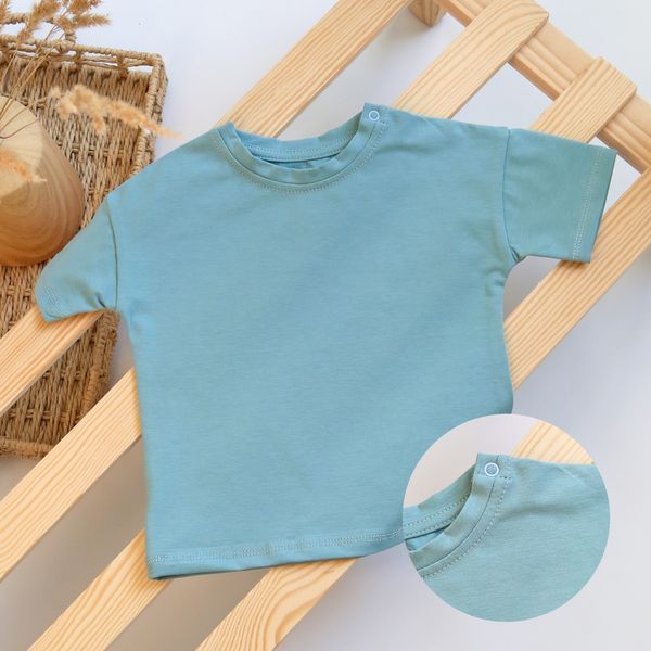 Children's T-shirt Flamingo, color: Menthol, size: 92, sku 1016-417 1016-417