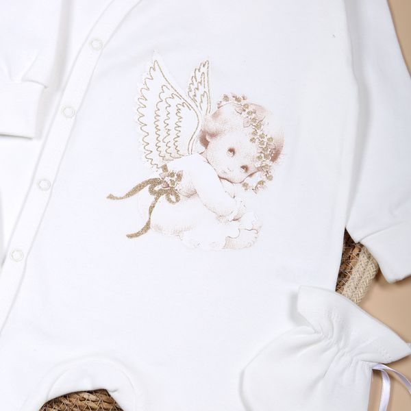 Festive set 3 items Flamingo, color: Lactic, size: 68, sku 123-212 123-212