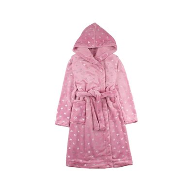 Халат для дівчаток Фламінго, колір: Темно-рожевий, розмір: 128, арт. 883-916 883-916 фото