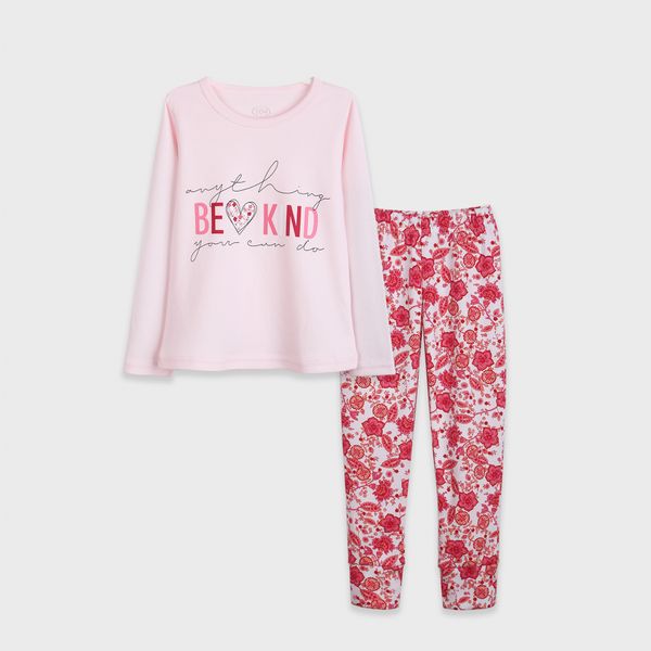 Піжама для дівчаток Фламінго, колір: Світло-рожевий, розмір: 98, арт. 245-075 245-075 фото