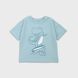T-shirt for boy Flamingo, color: Mint, size: 86, sku 457-417