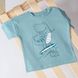 T-shirt for boy Flamingo, color: Mint, size: 86, sku 457-417