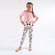 Flamingo pajamas for girls Powder, size: 128, sku 247-080