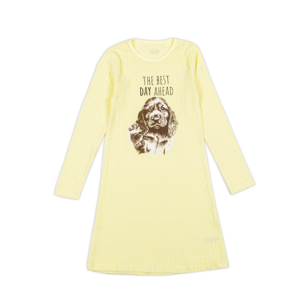 Flamingo nightgown for girls Yellow, size: 122, sku 243-1022