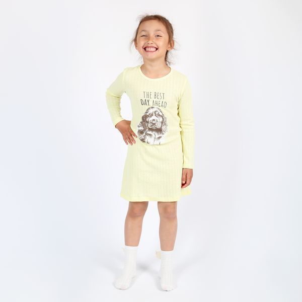 Flamingo nightgown for girls Yellow, size: 122, sku 243-1022 243-1022