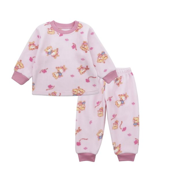 Fleece set for girls Flamingo Pink, size: 92, sku 347-1404