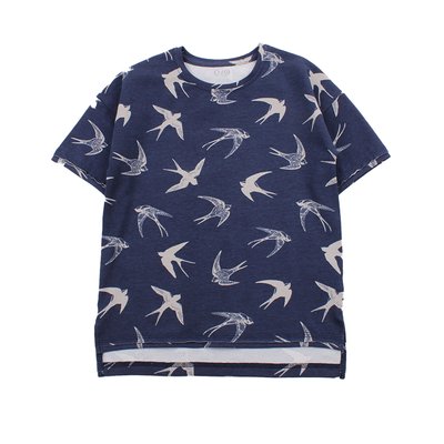 T-shirt for boys Flamingo, color: Blue, size: 146, sku 896-420