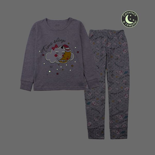 Girls pajamas Flamingo, color: Melange, size: 122, sku 247-235