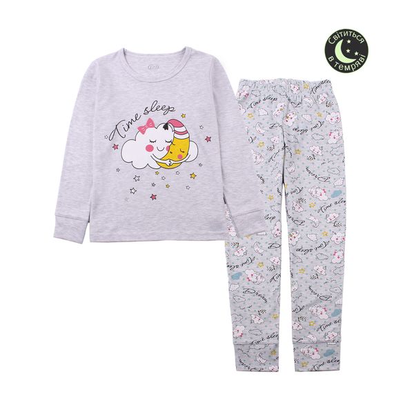 Girls pajamas Flamingo, color: Melange, size: 122, sku 247-235