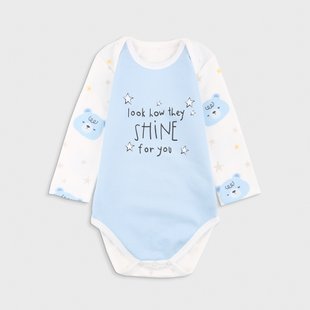 Bodysuit Flamingo, color: Light blue, size: 92, sku 494-084