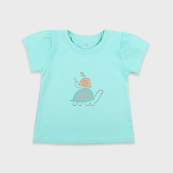 T-shirt for girls for Flamingo Menthol, size: 74, sku 103-416