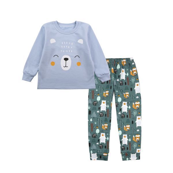 Pajamas for boys from Flamingo, color: Aqua, size: 110, sku 329-052 329-052