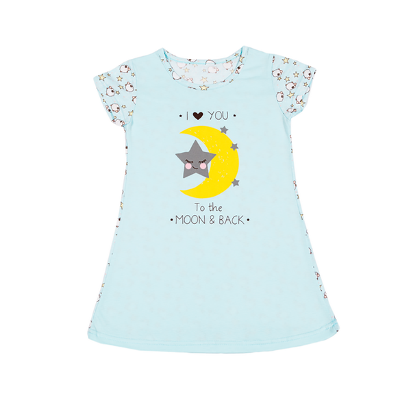 Night shirt for girls Flamingo, color: Yellow, size: 104, sku 069-130