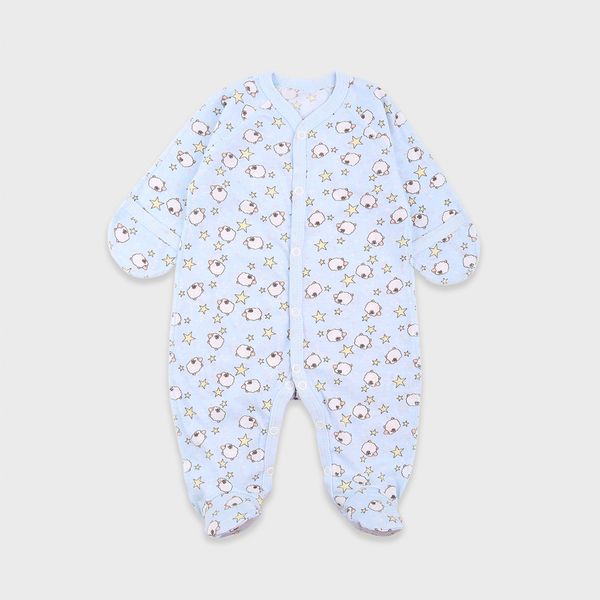 Baby overalls Flamingo, color: Light blue, size: 56, sku 669-130