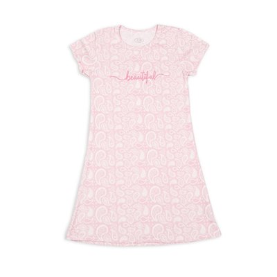 Flamingo nightgown for girls, color: Pink, size: 128, sku 321-1007-8