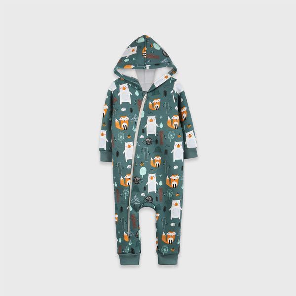 Nursery jumpsuit Flamingo, color: Green, size: 92, sku 614-056 614-056
