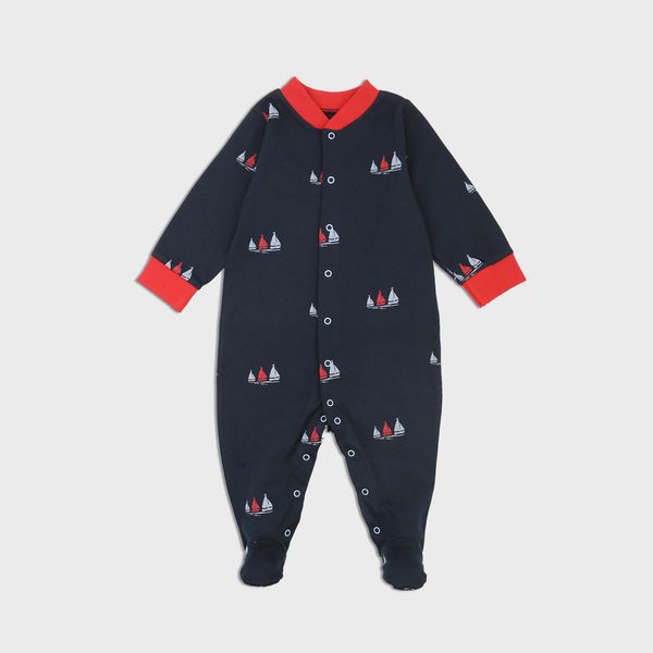 Baby overalls Flamingo, color: Dark blue, size: 68, sku 647-103