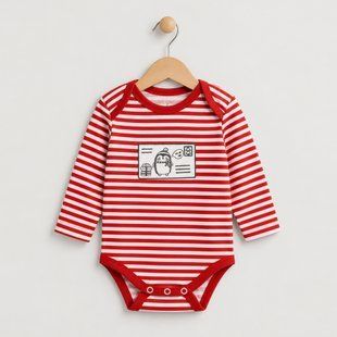 Flamingo Bodysuit, color: Красный, size: 62, sku 357-1009 357-1009