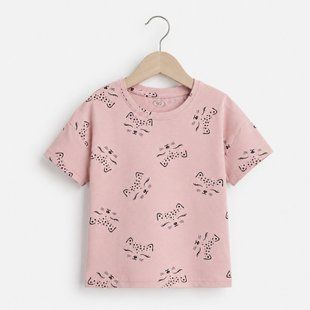 T-shirt for girls for Flamingo, color: Пудра, size: 98, sku 787-424 787-424