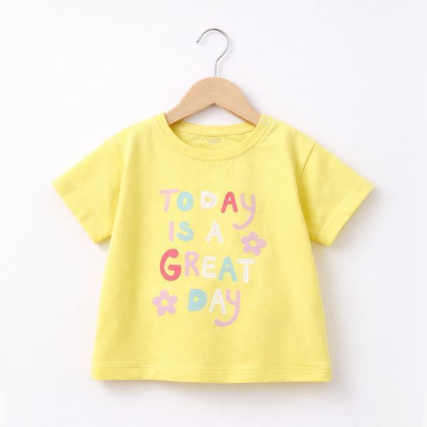 Children's T-shirt Flamingo, color: Lemon, size: 80, sku 452-417 452-417