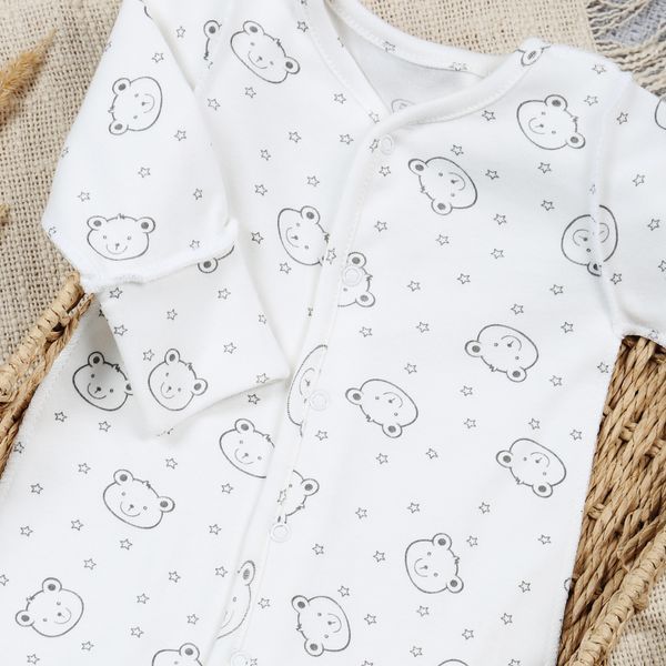 Комбінезон ясельний Фламінго, колір: Молочний BEAR, розмір: 62, арт. 365-116 365-116