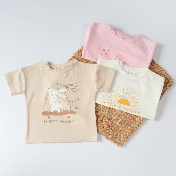 Children's T-shirt Flamingo, color: Lactic, size: 68, sku 452-417