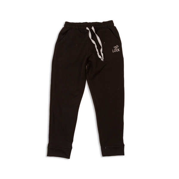 Trousers for girls Flamingo, color: Black, size: 116, sku 740-325