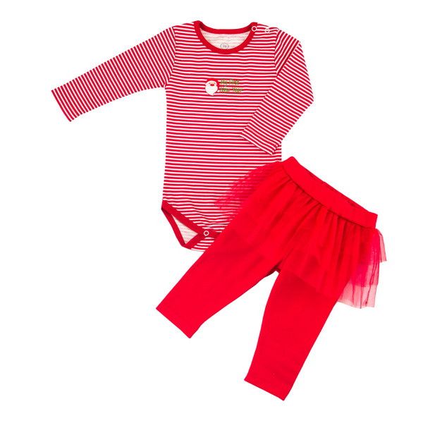 Комплект для дівчаток Фламінго, колір: Червоний, розмір: 68, арт. 733-223 733-223 фото