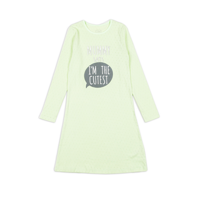 Нічна сорочка для дівчинки Фламінго, колір: Салатовий, розмір: 140, арт. 243-1022 243-1022 фото