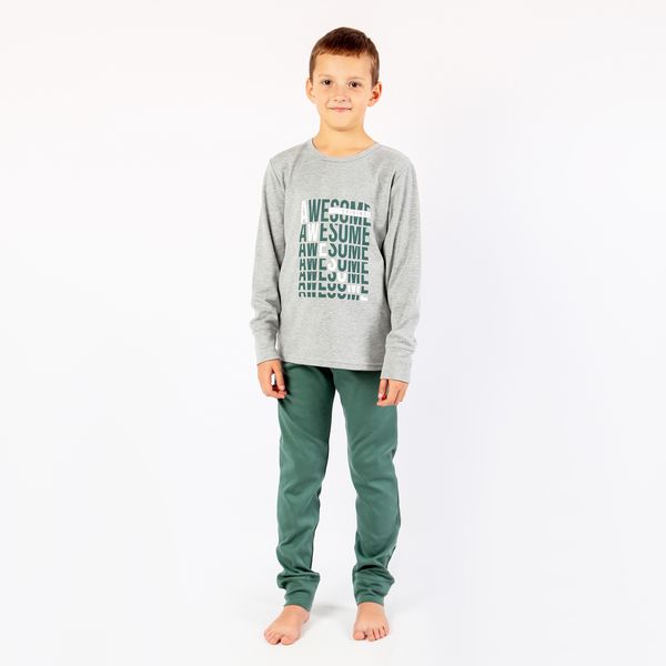 Boys' pajamas Flamingo, color: Green, size: 146, sku 253-110