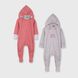 Top overalls for girls Flamingo, color: Powder, size: 56, sku 196-004