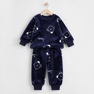 Fleece set for girls Flamingo Textil, color: Dark blue , size: 92, sku 347-910 347-910