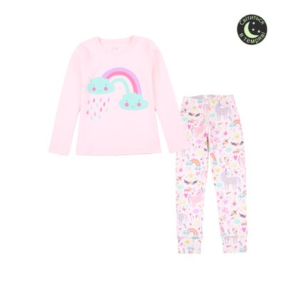 Пижама для девочек Фламинго, цвет: Светло-бежевый, размер: 116, арт. 245-217 245-217 фото