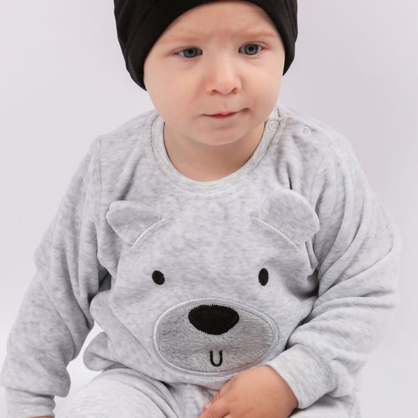 Комплект дитячий Фламінго, колір: Сірий, розмір: 86, арт. 601-041 601-041 фото