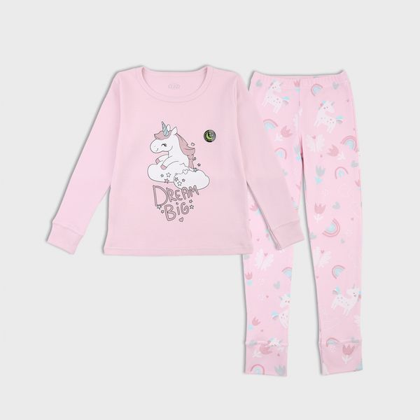 Пижама для девочек Фламинго, цвет: Розовый, размер: 122, арт. 247-102 247-102 фото