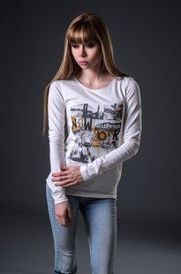 Джемпер жіночий, колір: Білий, розмір: S, арт. 016-416 016-416