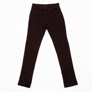 Pants for girls Flamingo, color: Black, size: 152, sku 984-405