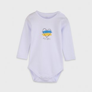 Bodysuit for children Flamingo "UKRAINE" White, size: 80, art. 171-060