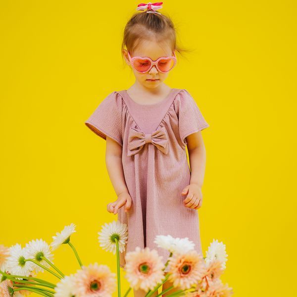 Dress for girls Flamingo, color: Ash pink, size: 110, sku 1051-707 1051-707