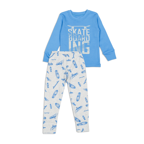 Pajamas for boys Flamingo, color: Jeans, size: 98, sku 246-222-20