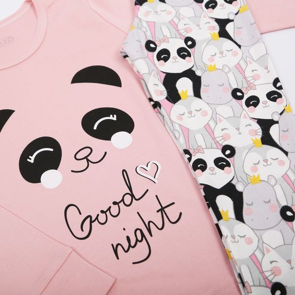 Pajamas for girls Flamingo Dark powder, size: 128, sku 247-054