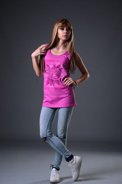 female T-shirt Violet, size: M, sku 987-114