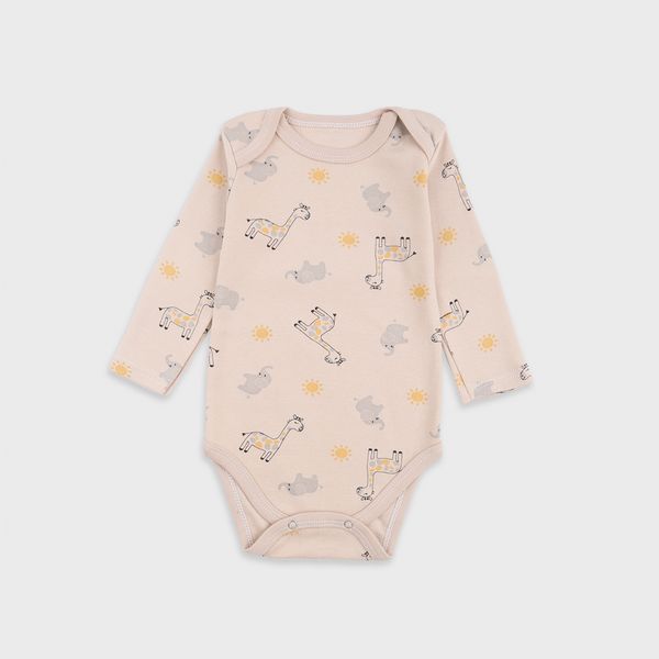 Baby overalls Flamingo, color: Dark beige, size: 68, sku 494-221
