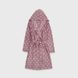 Dressing gown female terry with a hood Powder, size: M-L, sku 026-910 026-910 #1