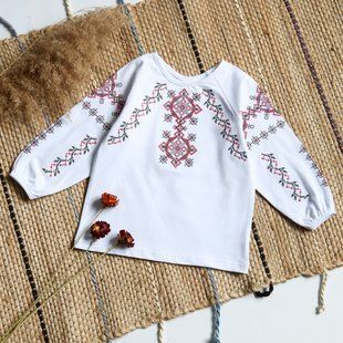 Блузка для дівчаток Фламінго, колір: Червоний, розмір: 134, арт. 337-417 337-417