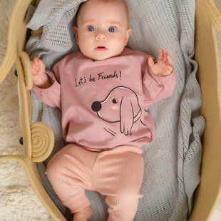 Girls' set Flamingo, color: Powder, size: 68, sku 133-417 133-417