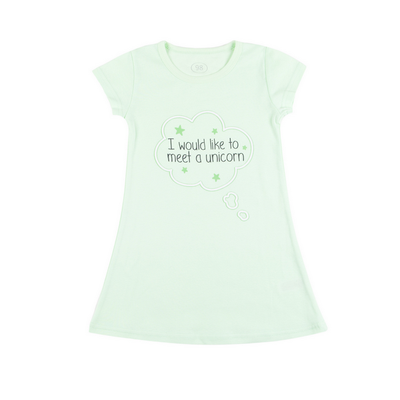 Сорочка нічна для дівчаток Фламінго, колір: Салатовий , розмір: 116, арт. 321-1006К 321-1006К фото